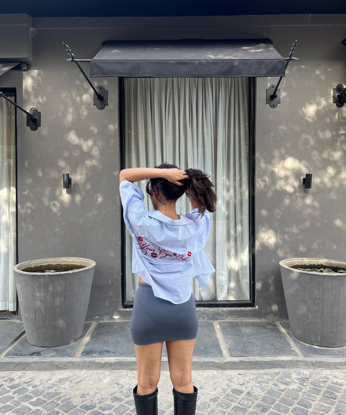 Basic Baddie skirt - Cool grey