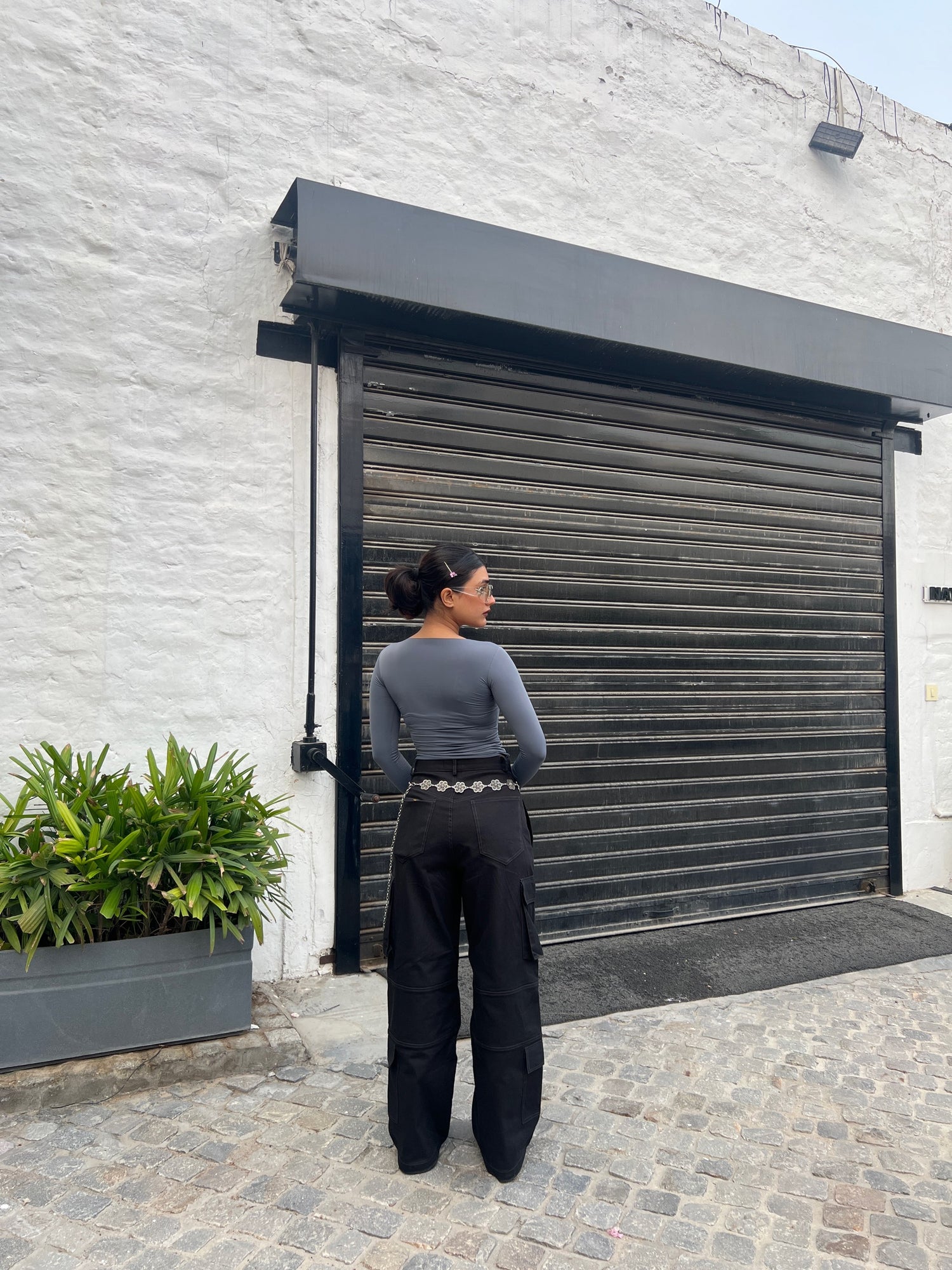 Black Chrome Cargo pants