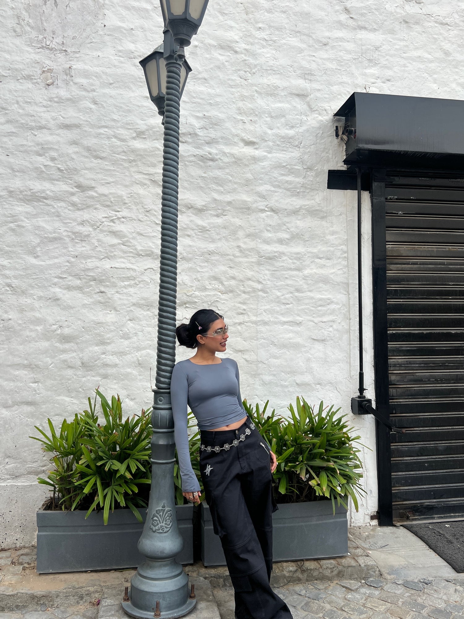 Basic Baddie tee - Cool grey