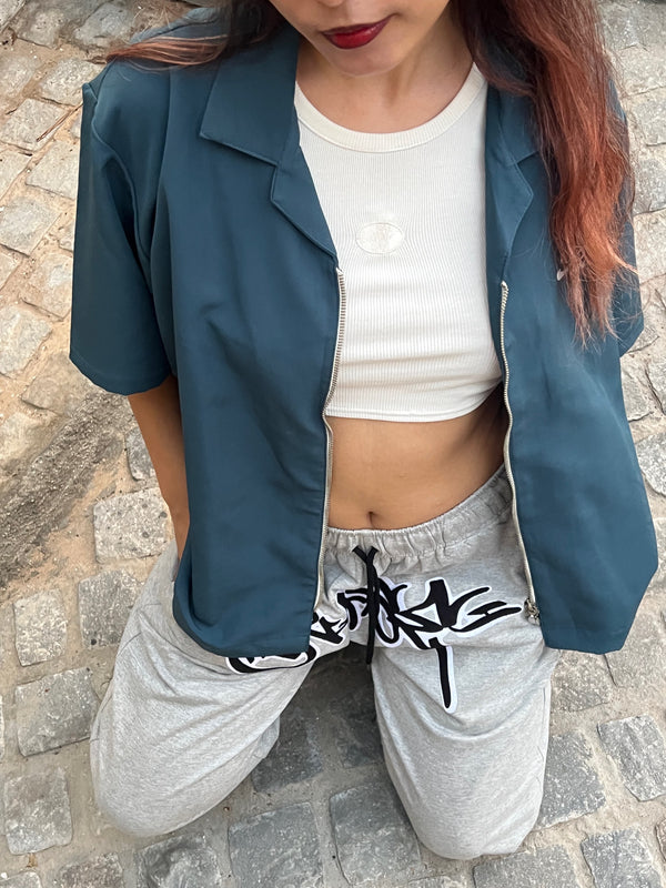 Romanticising ‘25 Multiway Shirt - Jade Blue