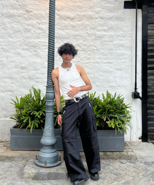 Black Chrome Cargo pants