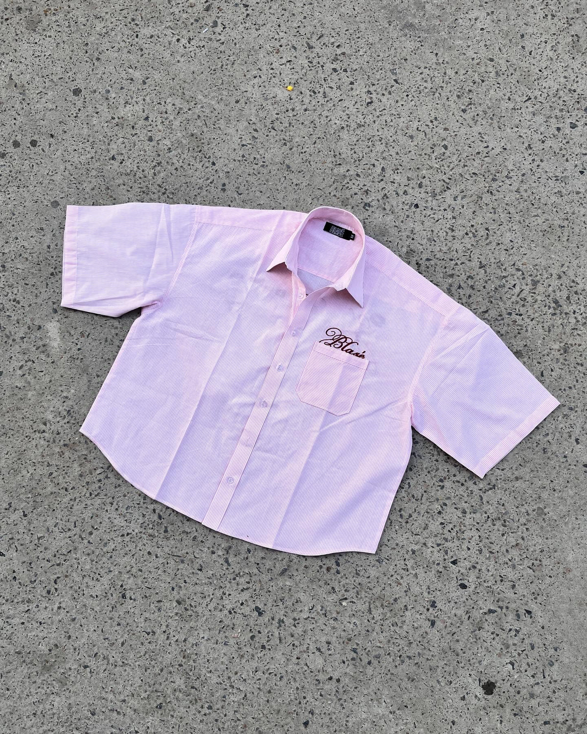 "Yours" Boxy Fit Striped Shirt - Peaches n' cream