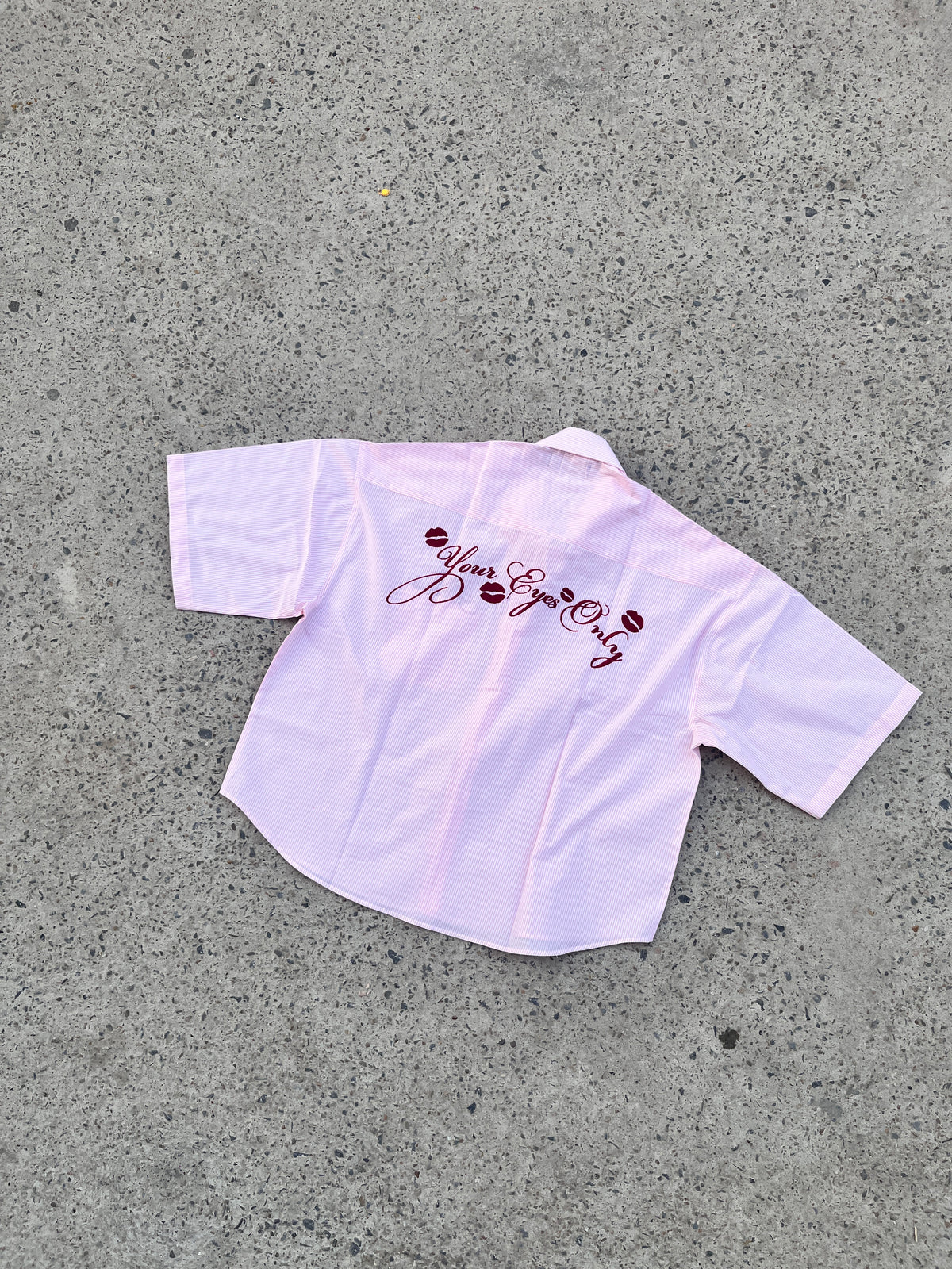 "Yours" Boxy Fit Striped Shirt - Peaches n' cream