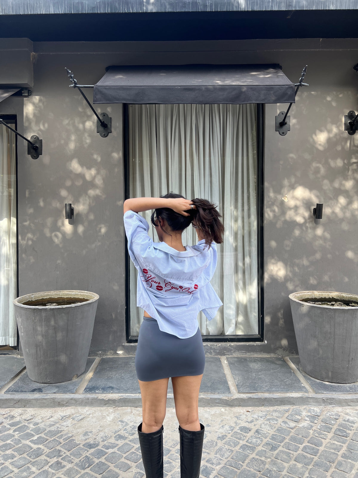 Basic Baddie skirt - Cool grey