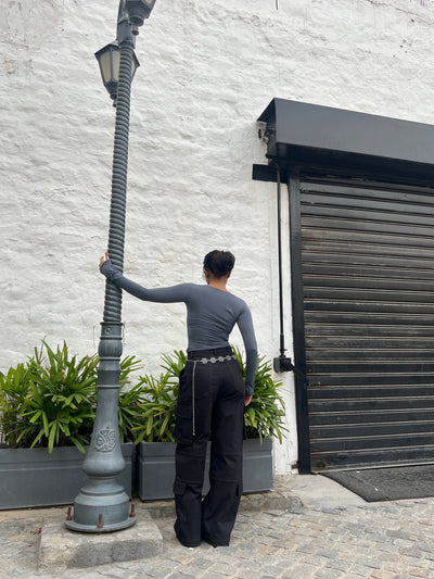 Black Chrome Cargo pants