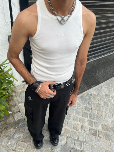 Black Chrome Cargo pants